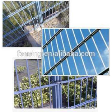 top quality 2D pvc coated double welded wire fence(factory)